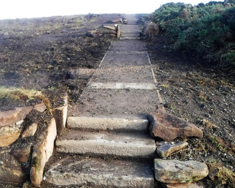 Topped Mountain Path Repair, Tempo